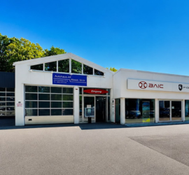 Autohaus AF GmbH | Jochem Gruppe | Neunkirchen Autohaus AF GmbH | Jochem Gruppe | Das Bild zeigt das Firmengebäude von außen.